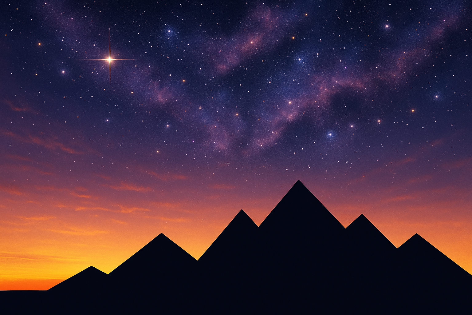 keep the sky as is and make the mountains more two dimensional